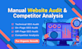 do manual website audit reports and competitor analysis