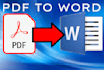 convert pdf to word,excel,epub