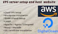 setup fix linux vps server on AWS,google,digitalocean,linode