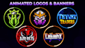 design logo icon and banners animated for discord server