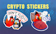 awesome crypto stickers, emoji for telegram, discord, twitch