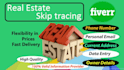 do skip tracing and data entry for real estate