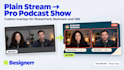 design streamyard, restream, obs stream overlay package for youtube podcast