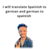 do translation spainish to german