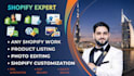 be your shopify virtual assistant VA, do data entry and help