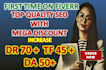 increase domain rating ahrefs DR, domain authority da, increase trust flow tf