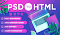 convert psd to html, pdf to html, responsive bootstrap