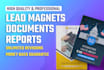 design amazing lead magnets