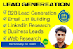 do b2b lead generation and linkedin research