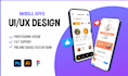 create a modern UI UX redesign mobile app