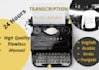 transcribe high quality audio and video transcription manually