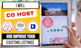 co host your airbnb, booking com, tripadvisor, etc and optimize rental listings