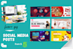 create modern social media posts