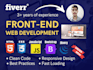 be your frontend web developer using html css js bootstrap