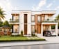 create photorealistic architectural exterior rendering for houses and villas