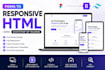 convert psd to responsive HTML using bootstrap or tailwind