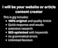 be your website content writer, SEO website content
