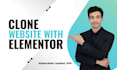 clone any website using elementor pro