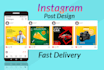 create 7 awesome instragram post design
