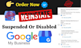 reinstate disabled gmb google my business profiles