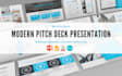 design modern investor pitch deck and powerpoint presentation