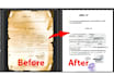 professionally repair, restore old damaged documents and signatures