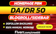 create high authority blogroll sidebar backlinks
