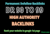 provide manually publish DR 90 to 99 high quality dofollow backlink for seo
