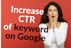 force CTR to rank google keyword rank brain method