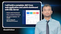 build a complete net core web application and admin dashboard with sql server