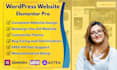 build a professional wordpress website using elementor pro and astra pro