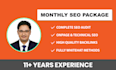do complete monthly SEO service package for google ranking