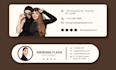 design a clickable HTML email signature
