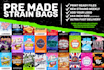 deliver instant premade cannabis strain label bag designs