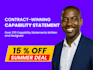 write and design your capability statement, or government capability statement