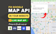 fix and integrate google map api in your website
