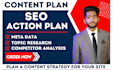 create content strategy, plan, and action plan for your blog