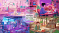 create a detailed lofi art, background art, custom illustration, human art
