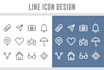 design custom icon design set