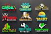 do creative modern unique 3d business logo design
