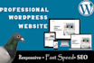 develop  professional full website creation with responsive design