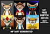 create 100, 1k, 10k nft art collection