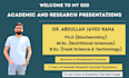 make scientific and research presentations