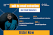 do email extraction and email signature