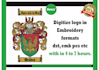 do embroidery digitizing into digital dst and pes file asap