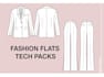 suggest a perfect fashion flats and  tech pack