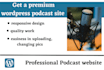create a professional podcast website