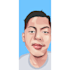vector art drawing beatiful color and smile