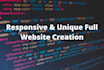 be frontend web developer HTML CSS js responsive website,PSD to html,UI uxdesign