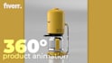 create immersive 360 degree product animations